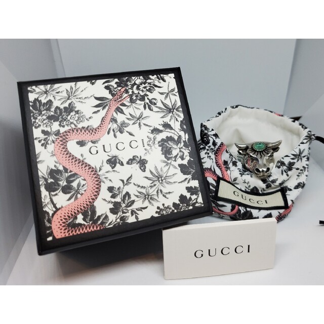 超レア廃盤美品】GUCCI アンガーフォレスト ブルヘッド リング