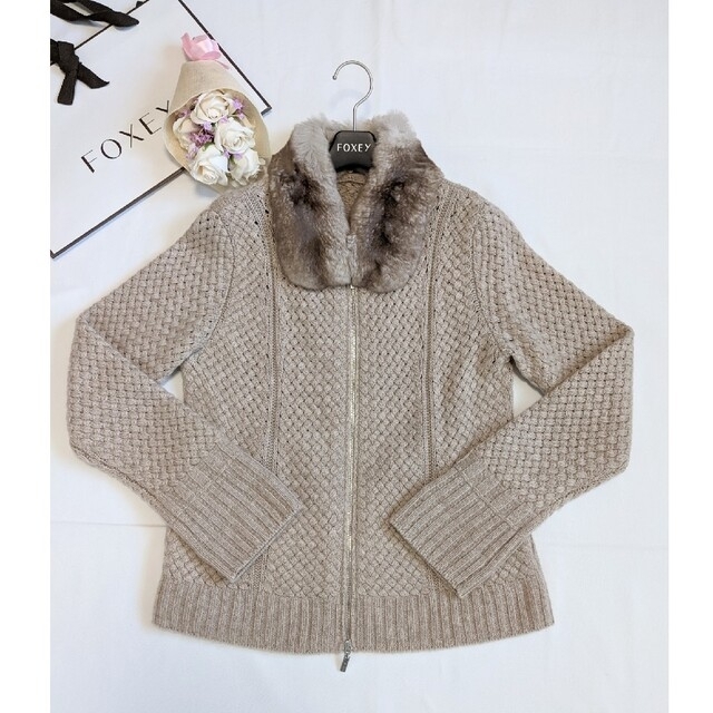 激安本物アクセサリーウェディング ご専用です☆FOXEY☆Knit Jacket