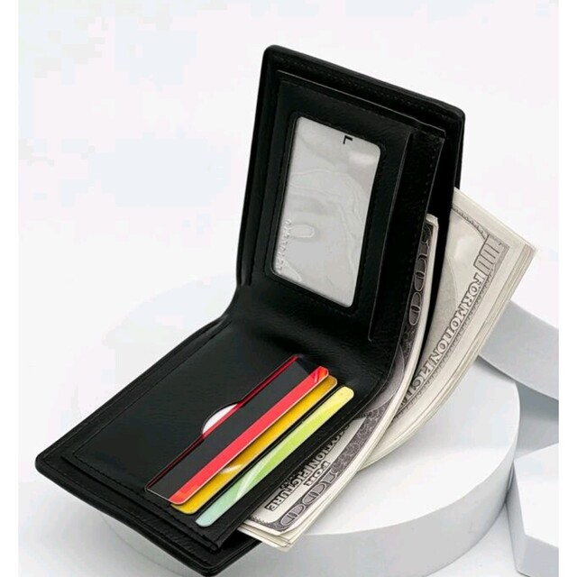 A06★新品 ミニ財布 二つ折り メンズ  チェック カード入れ メンズのファッション小物(折り財布)の商品写真
