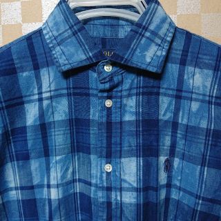 ポロラルフローレン(POLO RALPH LAUREN)の美品 ポロラルフローレン コットンチェックシャツ XLサイズ ユニセックスでも(シャツ/ブラウス(長袖/七分))