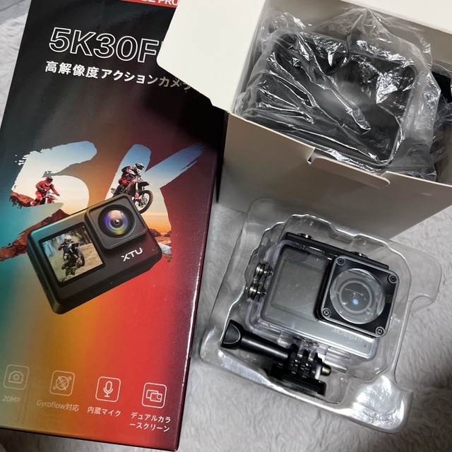 XTU S2Pro アクションカメラ 5K30Fps  スマホ/家電/カメラのカメラ(コンパクトデジタルカメラ)の商品写真