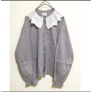 merry jenny 新品 アイスブルー リボンリボンリボンシャツ