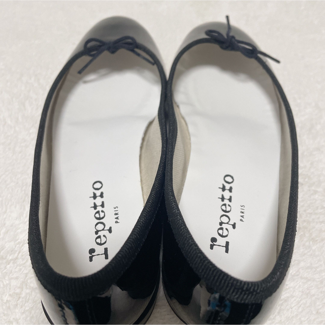 美品　レペット　Cendrillon　サンドリオン　ブラック　エナメル　フラットパンプス