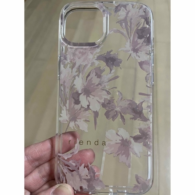 rienda(リエンダ)のiPhone 13   ケース　rienda  花柄　くすみピンク スマホ/家電/カメラのスマホアクセサリー(モバイルケース/カバー)の商品写真