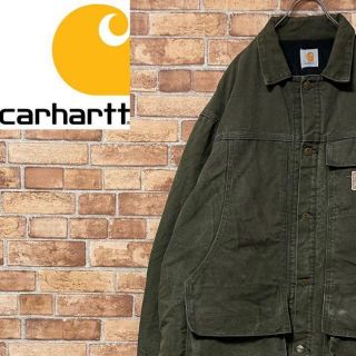 カーハート(carhartt)のカーハート　ダックジャケット　トラディショナル　グリーン　ビッグシルエット　中綿(ブルゾン)