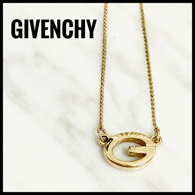 GIVENCHY ジバンシー ネックレス ペンダント G ゴールド系