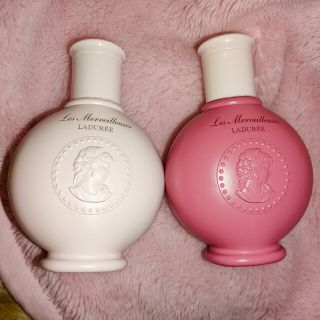 レメルヴェイユーズラデュレ(Les Merveilleuses LADUREE)の最終処分セール♥レ・メルヴェイユーズ ラデュレ 空 ボトル ⚠️テ(白)売り切れ(ボディローション/ミルク)