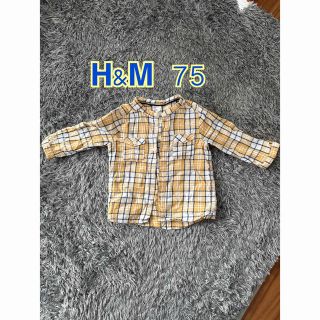 エイチアンドエム(H&M)のH&M 長袖シャツ　ブラウス　ベビー服　シャツブラウス(シャツ/カットソー)