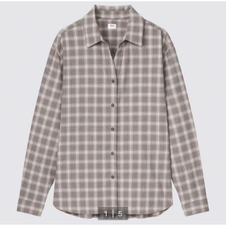 ユニクロ(UNIQLO)のユニクロ　ライトフランネルチェックシャツ　Mサイズ(シャツ/ブラウス(長袖/七分))