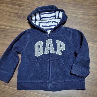 ベビーギャップ(babyGAP)のbaby GAP フリース　ジップアップパーカー　90(ジャケット/上着)