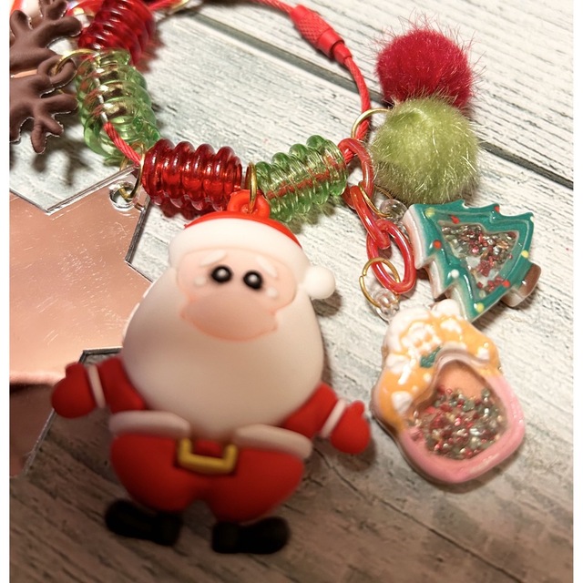 ちょこっとクリスマスキーホルダー① レディースのファッション小物(キーホルダー)の商品写真