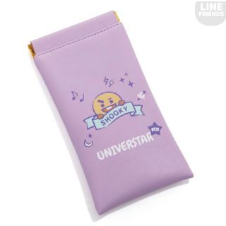 BT21 Shooky パッチン サングラスケース パープル ショッキー(キャラクターグッズ)