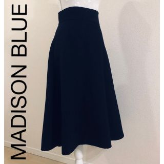 MADISONBLUE - マディソンブルー ブラックフレアスカート/バック