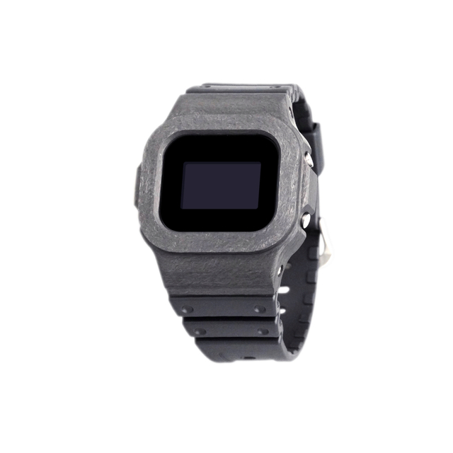 独特の上品 - CASIO DAMUE DW-5600BB-1JF Carbon G-SHOCK ダミュー