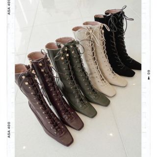 Her lip to - herlipto Lace-Up Ankle Bootsの通販 by sa