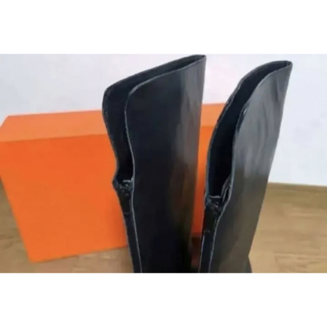 REMME(レメ)の新品★remme BackPoint ロングブーツ 38 レメ　黒　バックジップ レディースの靴/シューズ(ブーツ)の商品写真