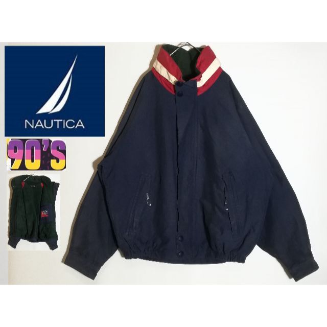 NAUTICA(ノーティカ)の410 90'S NAUTICA マウンテンパーカー 裏フリース メンズのジャケット/アウター(ブルゾン)の商品写真