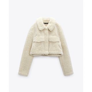 ZARA  ザラ　クロップドフェイクファージャケット