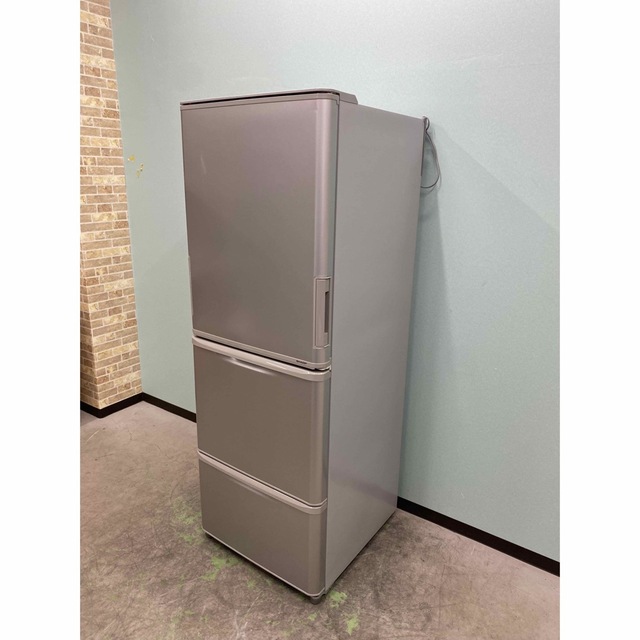 シャープ冷蔵庫　3ドア　2017年製　SJ-W351C 350L どっちもドア