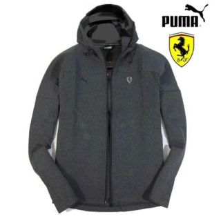 プーマ(PUMA)の【PUMA×Ferrari】ジップアップ パーカー スウェット（XL・濃グレー）(パーカー)