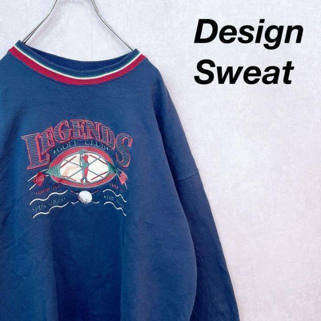vintage USA製 リブライン 刺繍デザインスウェット | corbal.com.ec