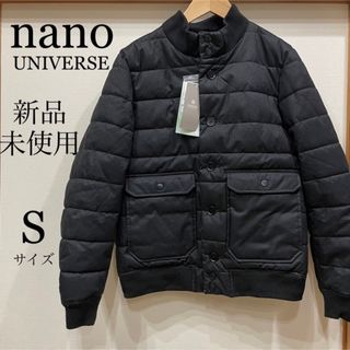 ナノユニバース(nano・universe)の最終値下げ【新品未使用】nanoUNIVERSE  ブルゾン　ダウン　黒　(ダウンジャケット)