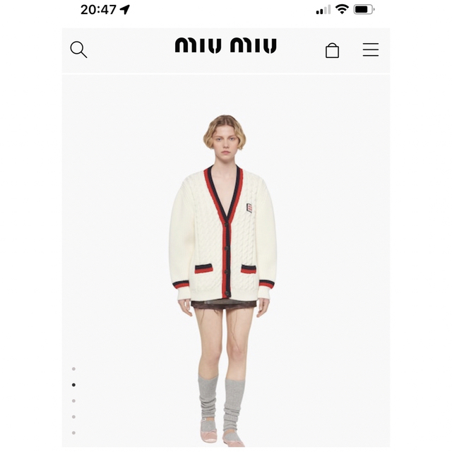 miumiu カーディガン | フリマアプリ ラクマ