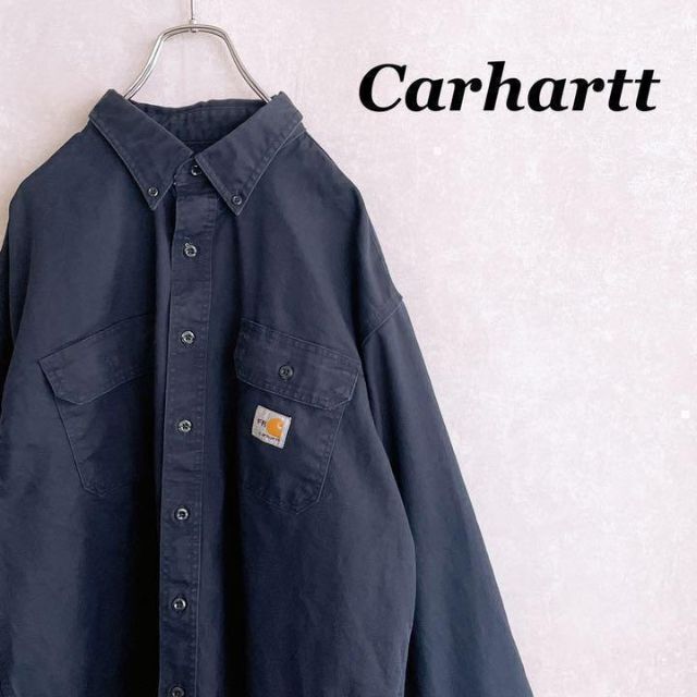 Carhartt パッチロゴ長袖ワークシャツ