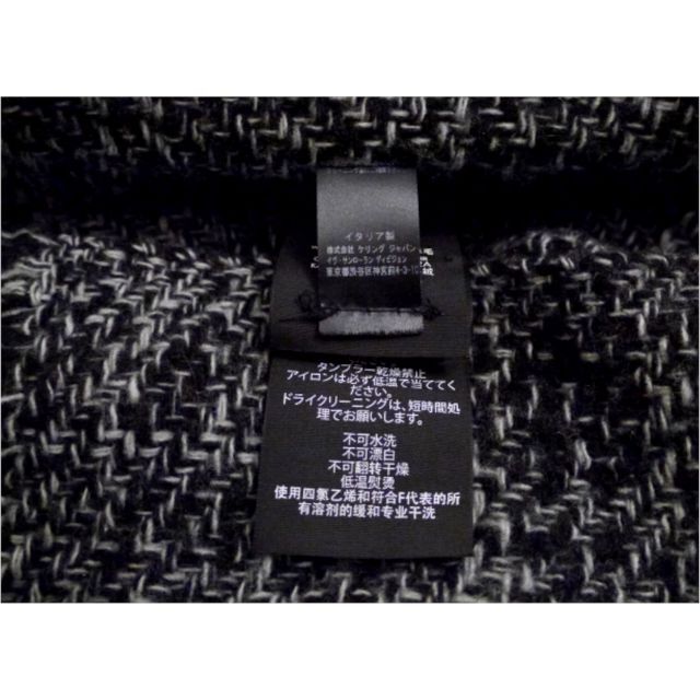 ◆SAINT LAURENT サンローラン カシミヤ混 ウール ロング マフラー 5