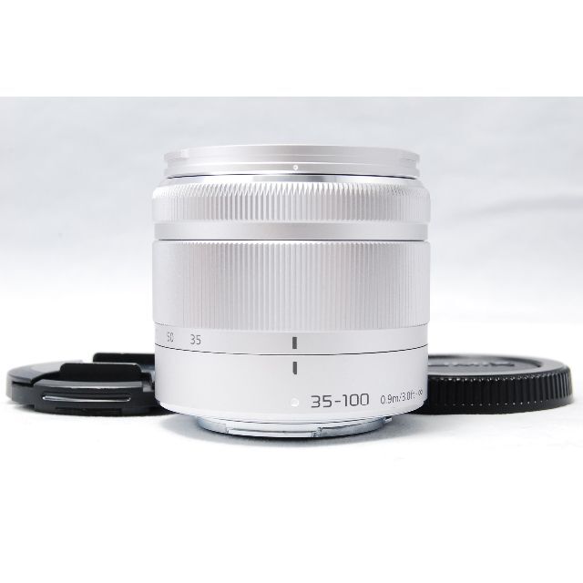 Panasonic(パナソニック)のPanasonic 35-100mmF4-5.6 MEGAO.I.S シルバー スマホ/家電/カメラのカメラ(レンズ(ズーム))の商品写真