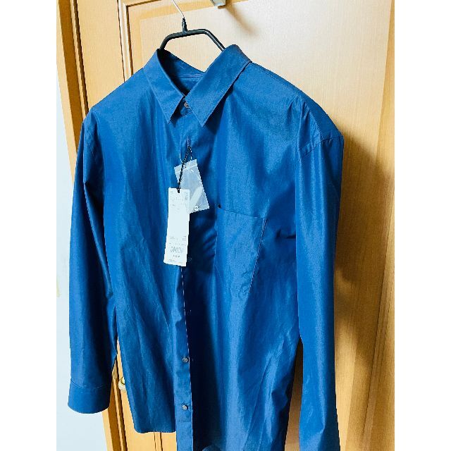 Jil Sander(ジルサンダー)の新品　ユニクロ　+J スーピマコットン　レギュラーフィット　シャツ　ブルー メンズのトップス(シャツ)の商品写真