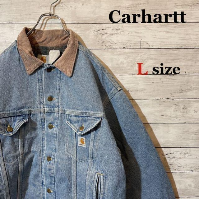 【入手困難】Carhartt 襟コーデュロイ デニムジャケット | フリマアプリ ラクマ