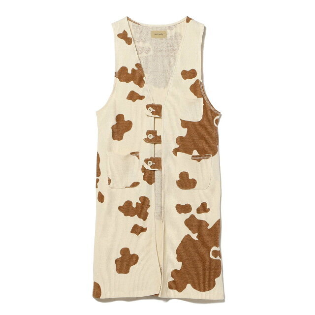 BEAMS BOY(ビームスボーイ)の【NATURAL】【FREE】maturely / Rib Holstein Dress レディースのワンピース(ロングワンピース/マキシワンピース)の商品写真