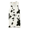 【WHITE】【FREE】maturely / Rib Holstein Dress