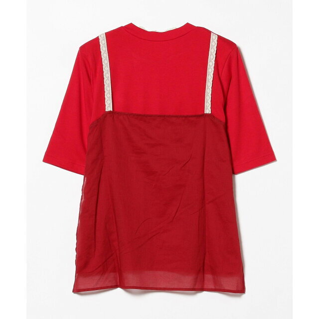 BEAMS BOY(ビームスボーイ)の【RED】maturely / Camisole Layer Short Sleeve レディースのトップス(カットソー(長袖/七分))の商品写真