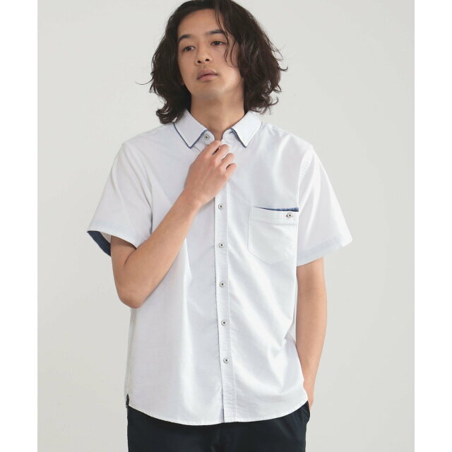 【WHITE】BEAMS HEART / COOLMAX(R) レギュラーカラー ショートスリーブ シャツ