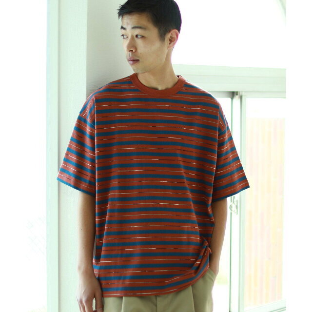 【BROWN】BEAMS / カスリ ボーダー Tシャツ