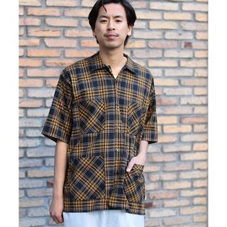 ビームス(BEAMS)の【NAVY】BEAMS / チェック キューバ シャツ(その他)