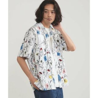 ビームス(BEAMS)の【WHT/MULTI】BEAMS HEART / プリント オープンカラー シャツ(シャツ)