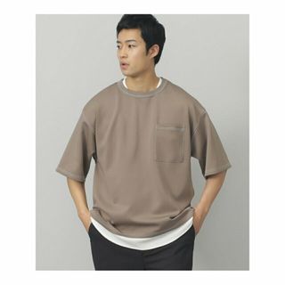 ビームス(BEAMS)の【BEIGE】BEAMS HEART / フェイクレイヤー ポンチ ショートスリーブ Tシャツ(Tシャツ/カットソー(半袖/袖なし))