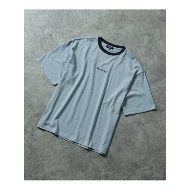 BEAMS(ビームス)の【SMOKE_BLUE】【L】BEAMS HEART / リンガー ビッグ Tシャツ メンズのトップス(Tシャツ/カットソー(半袖/袖なし))の商品写真