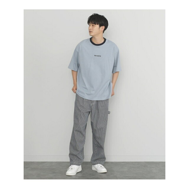 BEAMS(ビームス)の【SMOKE_BLUE】BEAMS HEART / リンガー ビッグ Tシャツ メンズのトップス(Tシャツ/カットソー(半袖/袖なし))の商品写真