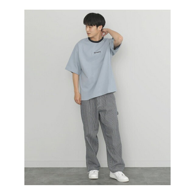 BEAMS(ビームス)の【SMOKE_BLUE】BEAMS HEART / リンガー ビッグ Tシャツ メンズのトップス(Tシャツ/カットソー(半袖/袖なし))の商品写真