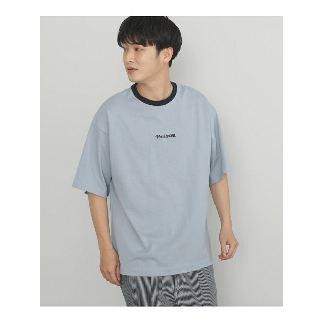 BEAMS(ビームス)の【SMOKE_BLUE】【M】BEAMS HEART / リンガー ビッグ Tシャツ メンズのトップス(Tシャツ/カットソー(半袖/袖なし))の商品写真