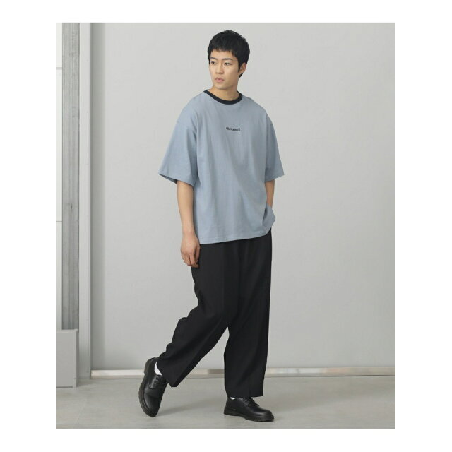 BEAMS(ビームス)の【SMOKE_BLUE】【M】BEAMS HEART / リンガー ビッグ Tシャツ メンズのトップス(Tシャツ/カットソー(半袖/袖なし))の商品写真