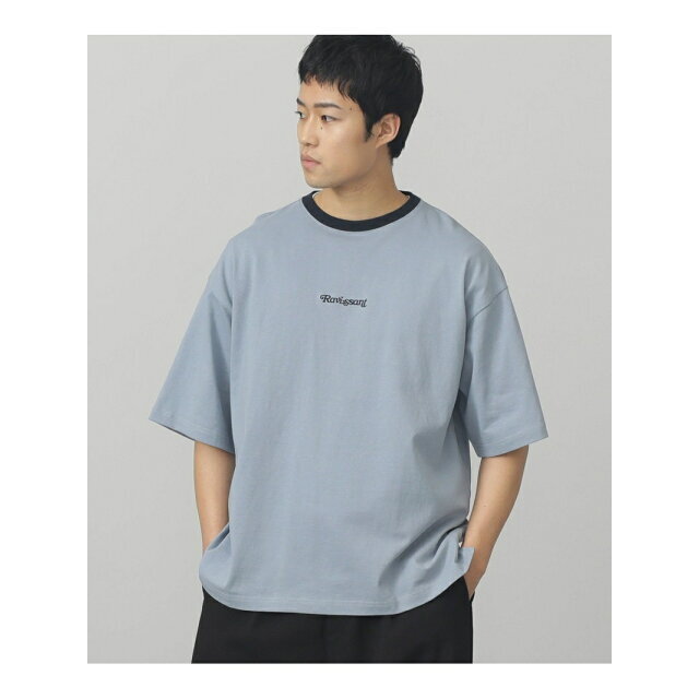 BEAMS(ビームス)の【SMOKE_BLUE】【L】BEAMS HEART / リンガー ビッグ Tシャツ メンズのトップス(Tシャツ/カットソー(半袖/袖なし))の商品写真