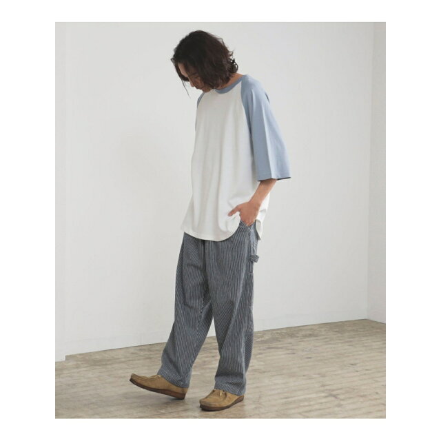 BEAMS(ビームス)の【SMOKE_BLUE】BEAMS HEART / ベースボール ビッグ ショートスリーブ Tシャツ メンズのトップス(Tシャツ/カットソー(半袖/袖なし))の商品写真