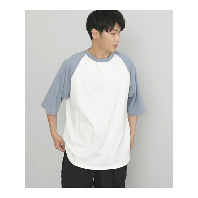 BEAMS(ビームス)の【SMOKE_BLUE】【M】BEAMS HEART / ベースボール ビッグ ショートスリーブ Tシャツ メンズのトップス(Tシャツ/カットソー(半袖/袖なし))の商品写真