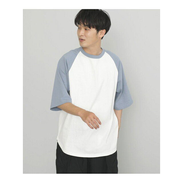 BEAMS(ビームス)の【SMOKE_BLUE】【M】BEAMS HEART / ベースボール ビッグ ショートスリーブ Tシャツ メンズのトップス(Tシャツ/カットソー(半袖/袖なし))の商品写真