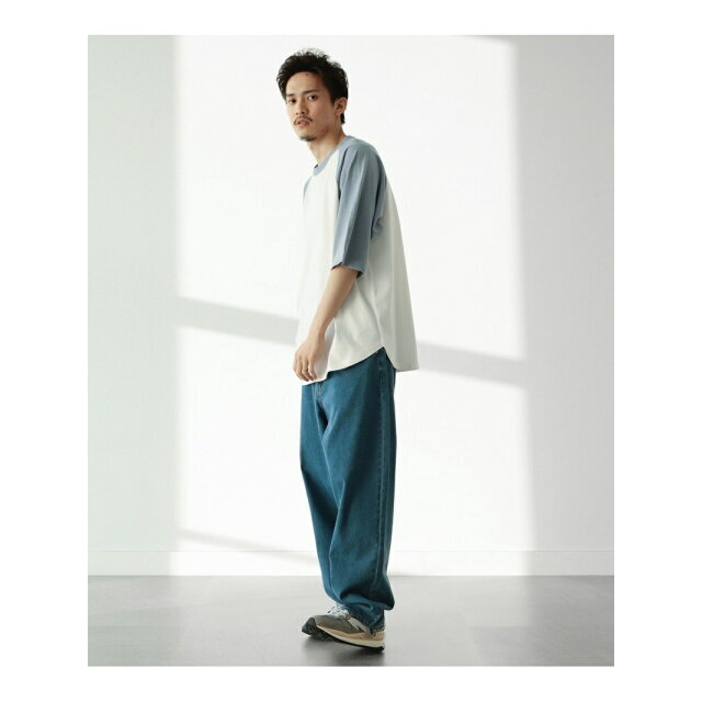 BEAMS(ビームス)の【SMOKE_BLUE】【M】BEAMS HEART / ベースボール ビッグ ショートスリーブ Tシャツ メンズのトップス(Tシャツ/カットソー(半袖/袖なし))の商品写真